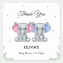 Search for twin boy girl stickers Elephant
