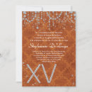 Search for orange quinceanera invitations Party