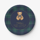 Search for green gingham plates Boy baby shower