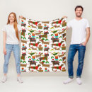 Search for dachshund christmas blankets Xmas