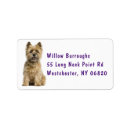 Search for cairn terrier return address labels Puppy