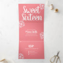 Search for snowflake sweet 16 invitations Elegant