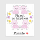 Search for cute pink pig stickers Kawaii