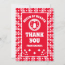 Search for red heart thank you cards Party