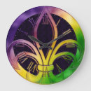 Search for fleur de lis clocks Mardi gras