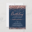 Search for seventy birthday invitations Navy blue