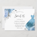 Search for aqua blue and silver invitations Floral