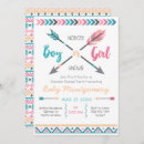 Search for arrow gender reveal invitations Boho