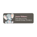 Search for elephant baby shower return address labels Jungle