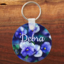 Search for flowering pansy key rings Purple