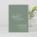 Search for sage green bridal shower invitations Contemporary