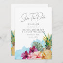Search for island save the dates Palm trees