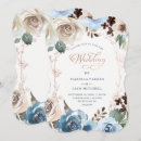 Search for blue and rose gold wedding invitations Calligraphy