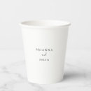 Search for wedding paper cups Bride and groom