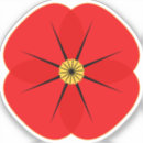 Search for remembrance day poppy stickers Red