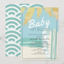 Search for beach baby boy shower invitations Surfboard
