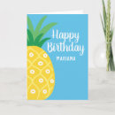 Search for pineapple birthday cards Tropical