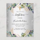 Search for baby boy christening invitations Greenery