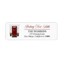 Search for red door return address labels New home