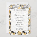 Search for black white yellow invitations Gold