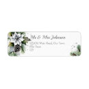 Search for poinsettia return address labels Elegant