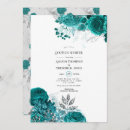 Search for teal and silver invitations Turquoise