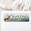 Search for rustic deer return address labels Watercolor