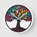 Search for stained glass window clocks Floral