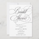 Search for elegant calligraphy bridal shower invitations Boho chic