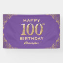 Search for purple gold banners Birthday party