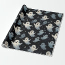 Search for ghosts wrapping paper Halloween birthday party