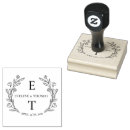 Search for floral rubber stamps Simple typography