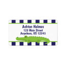 Search for alligator return address labels Crocodile