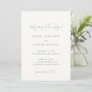 Search for moss green wedding invitations Typography