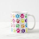 Search for paw pattern mugs Colourful