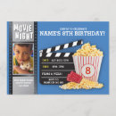 Search for boys movie night birthday invitations Girls