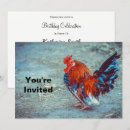 Search for rooster chicken birthday invitations Farm animal