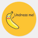 Search for funny banana stickers Yellow