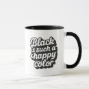 Search for black color mugs Happy