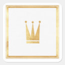 Search for gold crown wedding stickers Princess