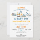 Search for baby under construction invitations For kids