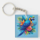 Search for colourful parrot key rings Macaw