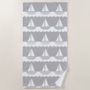 Search for nautical sailboats beach towels Pattern