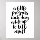 Search for progress motivational posters Black