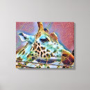 Search for giraffe print canvas prints Wild animals