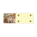 Search for tiny return address labels Dog