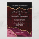 Search for black burgundy gold invitations Marble