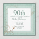 Search for vintage 90th birthday invitations Chic