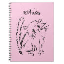 Search for cute cat drawing notebooks Pink