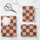 Search for pink plaid wrapping paper Retro